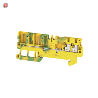 WEIDMÜLLER / 2482240000 / APGTB 1.5 PE 4C/2 / Steckbare Klemme, PUSH IN, steckbar, grün / gelb, 1.5, 1.5 mm², Anzahl / EAN 4050118493948