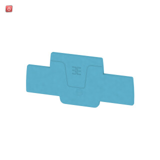 WEIDMÜLLER / 2471470000 / AEP 2T 1.5 BL / Abschluss- und Zwischenplatte (Klemmen), blau, Höhe: 82 mm, Breite: 2 / EAN 4050118562293