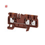 WEIDMÜLLER / 2534290000 / A3C 4 BR / Durchgangs-Reihenklemme, PUSH IN, braun, 4 mm², 32 A, 800 V, Anzahl / EAN 4050118546040