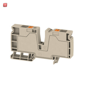 WEIDMÜLLER / 2502280000 / ALO 16 / Einspeiseklemme, PUSH IN, dunkelbeige, 16 mm², 76 A, 800 V, Anzahl / EAN 4050118515787