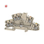 WEIDMÜLLER / 2531300000 / A2T 2.5 3C FT-PE / Mehrstock-Reihenklemme, PUSH IN, dunkelbeige, 2.5 mm², 800 V, 800 V, / EAN 4050118541717