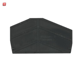 WEIDMÜLLER / 1059310000 / ZAP ZSI2X6/4X2.5 / Abschlussplatte (Klemmen), schwarz, Höhe: 92.6 mm, Breite: 2.7 mm, / EAN 4032248806355