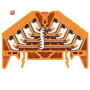 WEIDMÜLLER / 1301630000 / PPV 4 OR 35X7.5 DGR / Potentialverteilerklemme, PUSH IN, orange, 1.5 mm², 17.5 A, 250 V, / EAN 4050118098983