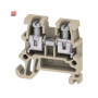 WEIDMÜLLER / 0340460000 / AKZ 1.5 / Durchgangs-Reihenklemme, Schraubanschluss, beige/gelb, 1.5 mm², 17.5 / EAN 4008190091576