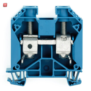 WEIDMÜLLER / 1020680000 / WDU 35/IK BL / Durchgangs-Reihenklemme, Schraubanschluss, blau, 35 mm², 125 A, 1000 / EAN 4008190086992