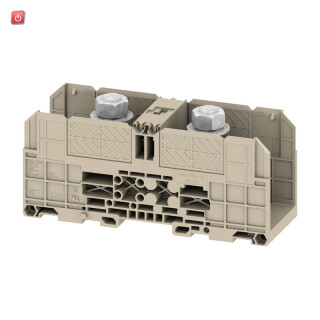 WEIDMÜLLER / 1028600000 / WFF 185 / Bolzenklemme, Bolzenanschluss, dunkelbeige, 185 mm², 353 A, 1000 V, / EAN 4008190044091