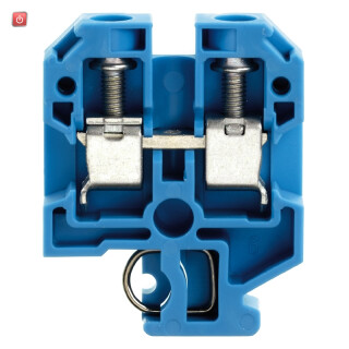 WEIDMÜLLER / 0110080000 / SAK 10 BL / Durchgangs-Reihenklemme, Schraubanschluss, blau, 10 mm², 57 A, 800 V, / EAN 4008190151799