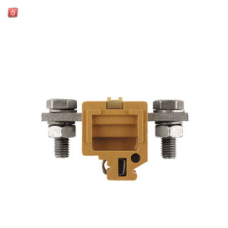 WEIDMÜLLER / 0170520000 / SAKG 40 II / Durchgangs-Reihenklemme, Bolzenanschluss, mittelgelb, 95 mm², 232 A, / EAN 4008190049911