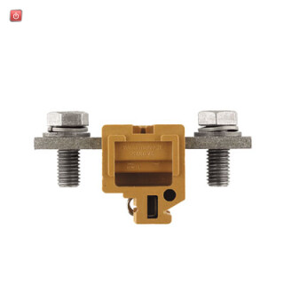WEIDMÜLLER / 0185320000 / SAKG 46 II/GW / Durchgangs-Reihenklemme, Bolzenanschluss, mittelgelb, 150 mm², 309 A, / EAN 4008190125257