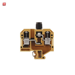 WEIDMÜLLER / 0191120000 / SAKS 1/G25 / Sicherungs-Reihenklemme, Schraubanschluss, mittelgelb, 10 mm², 10 A, / EAN 4008190121129
