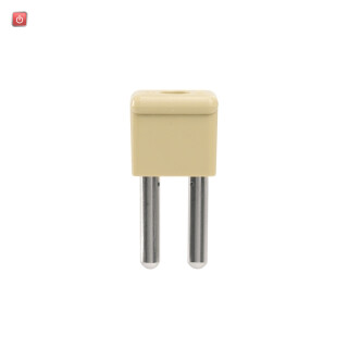 WEIDMÜLLER / 0270860000 / QS 2/10/4 / Querverbinder (Klemmen), gesteckt, beige, 44 A, Polzahl: 2, Raster in / EAN 4008190062620
