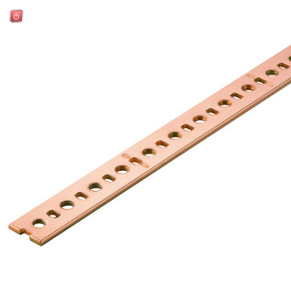 WEIDMÜLLER / 0280200000 / NSCH 1M / Sammelschiene (Klemmen), natur, Höhe: 15 mm, Tiefe: 2 mm, Kupfer / EAN 4008190012953