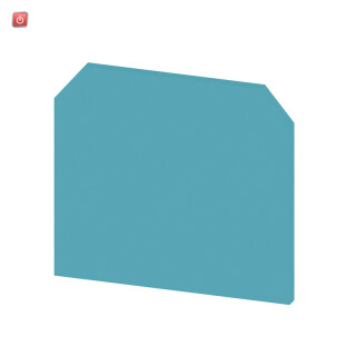 WEIDMÜLLER / 0294480000 / AP AKZ4 BL / Abschlussplatte (Klemmen), blau, Höhe: 27 mm, Breite: 1.5 mm, V-2, PA / EAN 4008190021832