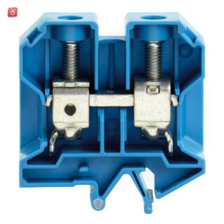 WEIDMÜLLER / 0303580000 / SAK 35 BL / Durchgangs-Reihenklemme, Schraubanschluss, blau, 35 mm², 125 A, 800 V, / EAN 4008190016944