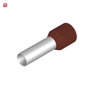 WEIDMÜLLER / 0317100000 / H25,0/36 BR / Aderendhülse, Standard, 25 mm², Abisolierlänge: 24 mm, braun / EAN 4008190049751