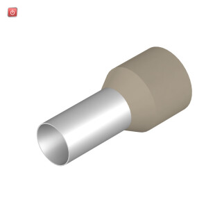 WEIDMÜLLER / 0317200000 / H35,0/30 BE / Aderendhülse, Standard, 35 mm², Abisolierlänge: 19 mm, beige / EAN 4008190023904