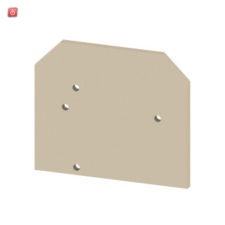 WEIDMÜLLER / 0318560000 / TW AKZ2.5 / Trennwand (Klemmen), beige, Höhe: 32.5 mm, Breite: 1.5 mm, V-2, PA 66 / EAN 4008190062033