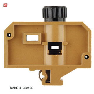 WEIDMÜLLER / 0321320000 / SAKS 4 / Sicherungs-Reihenklemme, Schraubanschluss, mittelgelb, 10 mm², 16 A, / EAN 4008190005313