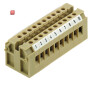 WEIDMÜLLER / 0321560000 / AKB 4 / Durchgangs-Reihenklemme, Schraubanschluss, beige/gelb, 4 mm², 32 A, / EAN 4008190008826