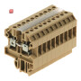 WEIDMÜLLER / 0322860000 / SAK 2.5/10 / Ein- und mehrpolige Klemmenleiste, Schraubanschluss, beige/gelb, 2.5 / EAN 4008190050252