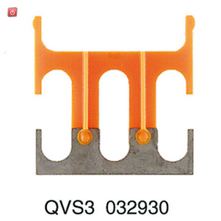 WEIDMÜLLER / 0329300000 / QVS 3 SAKT1+2 / Querverbinder (Klemmen), geschraubt, beige, 41 A, Polzahl: 3, Raster / EAN 4008190084714