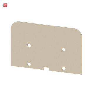 WEIDMÜLLER / 0348260000 / TW AKZ4 / Trennwand (Klemmen), dunkelbeige, Höhe: 47 mm, Breite: 0.6 mm, V-2, PA / EAN 4008190128241