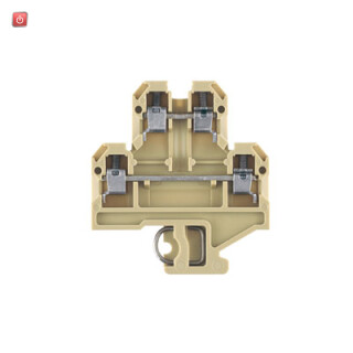 WEIDMÜLLER / 0355460000 / DK 4 / Mehrstock-Reihenklemme, Schraubanschluss, beige/gelb, 4 mm², 500 V, / EAN 4008190094560