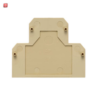 WEIDMÜLLER / 0359260000 / AP DK4 / Abschlussplatte (Klemmen), beige, Höhe: 50 mm, Breite: 1.5 mm, V-2, PA / EAN 4008190012991