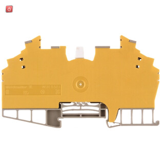 WEIDMÜLLER / 1016000000 / WDT 1.5/3 DB/GE / Trenn- und Messtrenn-Reihenklemme, Schraubanschluss, dunkelbeige, 1.5 / EAN 4008190072636