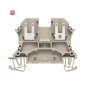 WEIDMÜLLER / 1021900000 / WDU 2.5 FF 2X2.8 / Durchgangs-Reihenklemme, Flachsteckanschluss, dunkelbeige, 1 mm², 12 / EAN 4008190138516