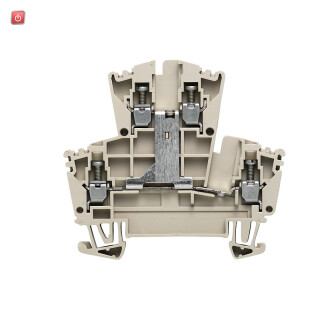 WEIDMÜLLER / 1022300000 / WDK 2.5V / Mehrstock-Reihenklemme, Schraubanschluss, dunkelbeige, 2.5 mm², 400 V, / EAN 4008190082031