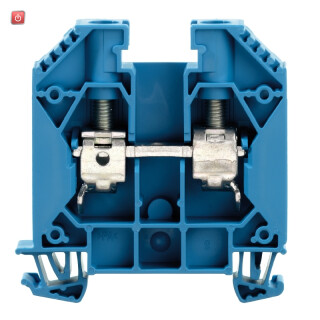 WEIDMÜLLER / 1028980000 / WDU 16/ZA BL / Durchgangs-Reihenklemme, Schraubanschluss, blau, 16 mm², 76 A, 1000 V, / EAN 4008190086015