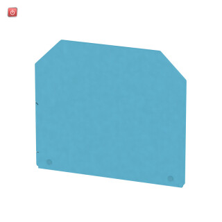 WEIDMÜLLER / 1050180000 / WAP 16+35 WTW 2.5-10 / Abschluss- und Zwischenplatte (Klemmen), blau, Höhe: 56 mm, Breite: / EAN 4008190013899