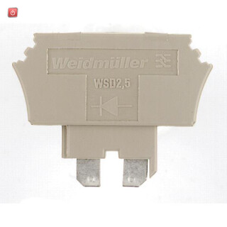 WEIDMÜLLER / 1058460000 / WSD 2.5/D+/- WTR2.5 / Bauelementstecker (Klemmen), Steckanschluss, gesteckt, dunkelbeige / EAN 4008190025021