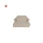 WEIDMÜLLER / 1060000000 / WAP WDU2.5N/4N / Abschlussplatte (Klemmen), dunkelbeige, Höhe: 44 mm, Breite: 1.5 mm, / EAN 4008190149154