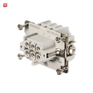 WEIDMÜLLER / 1201000000 / HDC HE 6 FC / Kontakteinsatz (Industriesteckverbinder), Buchse, 500 V, 24 A, / EAN 4008190131678