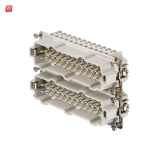 WEIDMÜLLER / 1220800000 / HDC HE 24 MS 25-48 / Kontakteinsatz (Industriesteckverbinder), Stift, 500 V, 16 A, Polzahl: / EAN 4008190168896