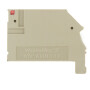 WEIDMÜLLER / 1577320000 / WAP WDU1.5/BLZ/ZA / Abschlussplatte (Klemmen), dunkelbeige, Höhe: 45.4 mm, Breite: 2.5 mm, / EAN 4008190073770