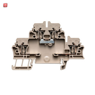 WEIDMÜLLER / 1714970000 / ZDK 2.5/D/0 / Bauelement-Reihenklemme, Zugfederanschluss, dunkelbeige, 2.5 mm², 500 / EAN 4008190337292