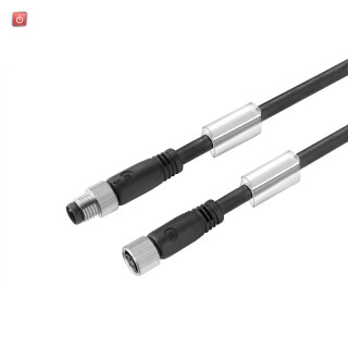 WEIDMÜLLER / 1824570120 / SAIL-M8GM8G-3-1.2U / Sensor-Aktor-Leitung (konfektioniert), Verbindungsleitung, M8 / M8, / EAN 4032248521746