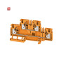 WEIDMÜLLER / 2552480000 / A2T 4 OR / Mehrstock-Reihenklemme, PUSH IN, orange, 4 mm², 800 V, 800 V, Anzahl / EAN 4050118562460