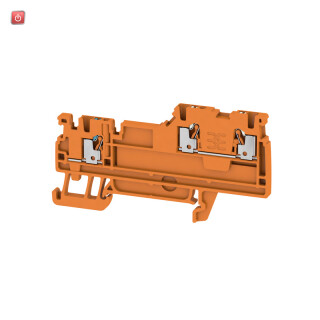 WEIDMÜLLER / 2579570000 / AIO21 1.5 SO OR / Initiator-, Aktor-Reihenklemme, PUSH IN, orange, 1.5 mm², 13.5 A, 250 / EAN 4050118588439