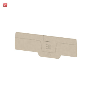 WEIDMÜLLER / 1514450000 / AEP PGTB 2.5 4C/2 / Abschlussplatte (Klemmen), dunkelbeige, Höhe: 84.65 mm, Breite: 2.1 / EAN 4050118485851