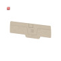 WEIDMÜLLER / 1514450000 / AEP PGTB 2.5 4C/2 / Abschlussplatte (Klemmen), dunkelbeige, Höhe: 84.65 mm, Breite: 2.1 / EAN 4050118485851