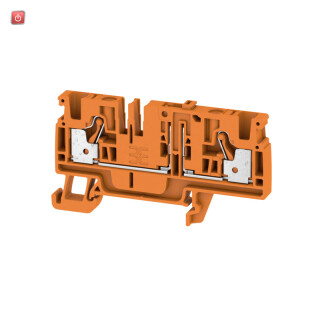 WEIDMÜLLER / 2429890000 / ADT 4 2C OR / Trenn- und Messtrenn-Reihenklemme, PUSH IN, orange, 4 mm², 20 A, 500 / EAN 4050118439687