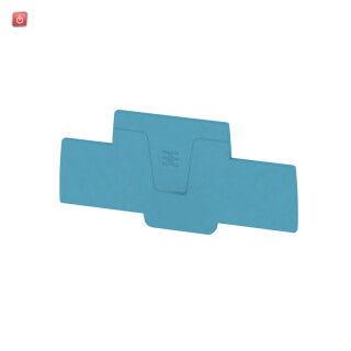 WEIDMÜLLER / 2540010000 / AEP 2T 4 BL / Abschlussplatte (Klemmen), blau, Höhe: 98.5 mm, Breite: 2.1 mm, V-0, / EAN 4050118551907