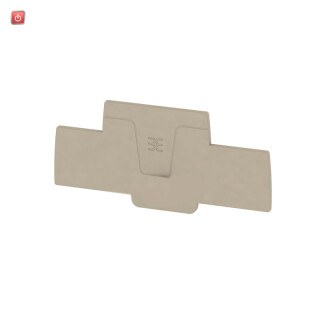 WEIDMÜLLER / 2540000000 / AEP 2T 4 / Abschlussplatte (Klemmen), dunkelbeige, Höhe: 98.5 mm, Breite: 2.1 mm, / EAN 4050118551839