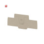 WEIDMÜLLER / 2540000000 / AEP 2T 4 / Abschlussplatte (Klemmen), dunkelbeige, Höhe: 98.5 mm, Breite: 2.1 mm, / EAN 4050118551839