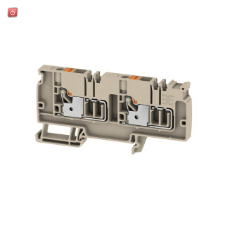 WEIDMÜLLER / 2623910000 / AAP13 6 LO-LO OR / Einspeiseklemme, PUSH IN, beige, 6 mm², 41 A, 250 V, Anzahl / EAN 4050118627459