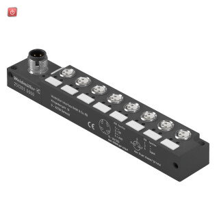 WEIDMÜLLER / 2512810000 / SAI-08L-VP12-3A-M08L / Passiver Sensor-/Aktor-Verteiler (ohne Leitung), Mit M12 Abgang, M8, / EAN 4050118527902